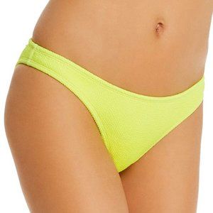 PQ Pilyq Pineapple Yellow Full Bikini Bottoms Small Neon